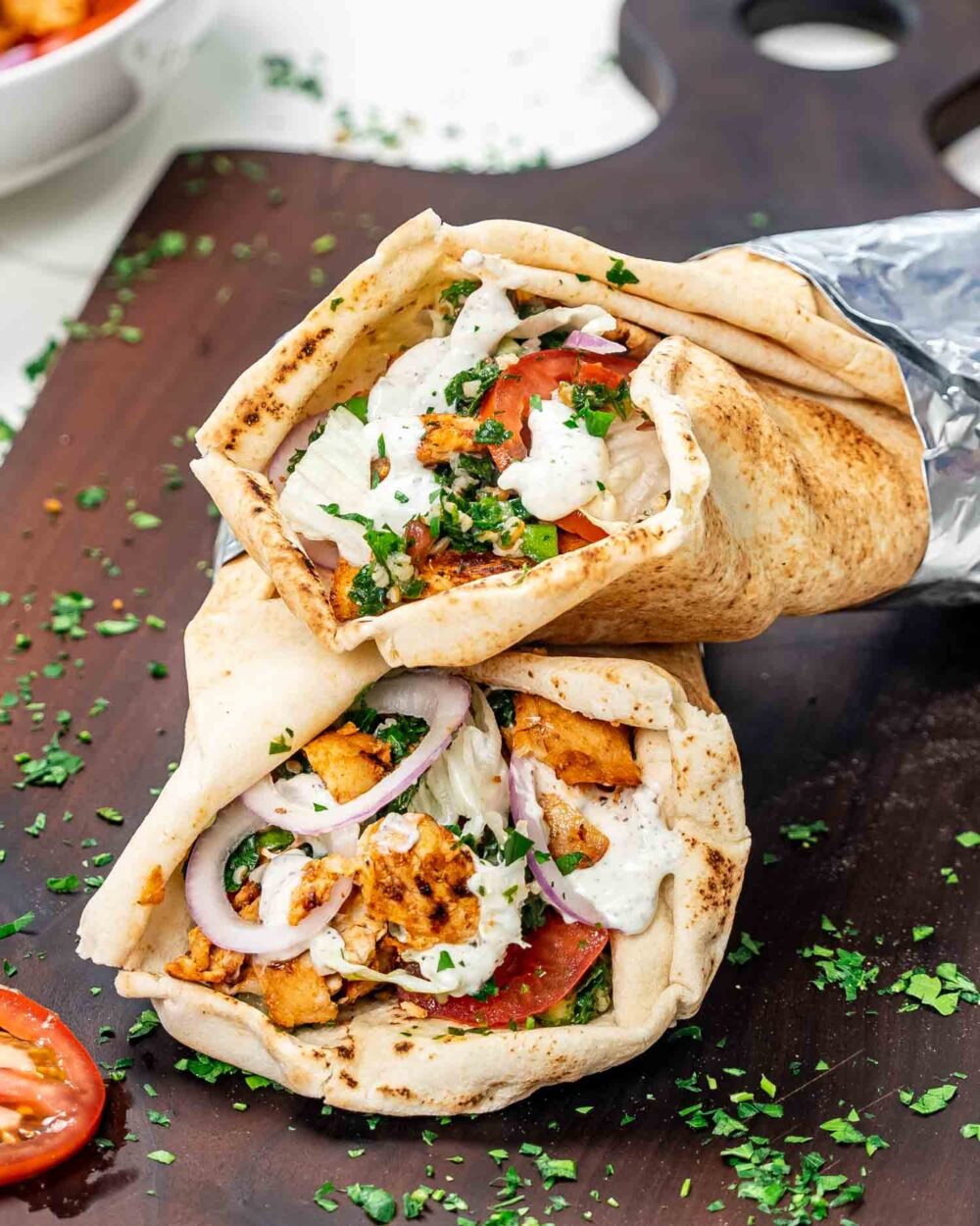Beef & Chicken Kebab Wrap - Image 2